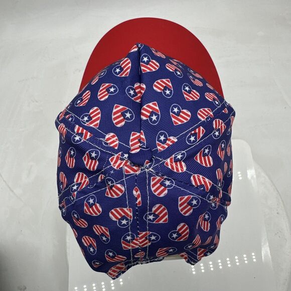 American Flag Heart Hat Cap Patriotic 4th Of July Memorial Labor Day - Picture 5 of 8
